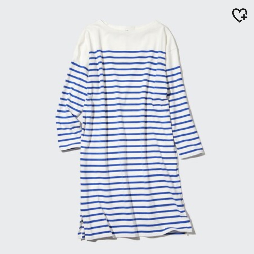 Uniqlo Striped Boat Neck Dress